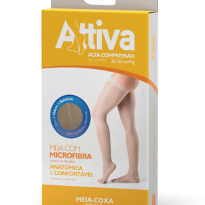 MEIA COXA PONTEIRA ABERTA FEMININA NATURAL  - TAMANHO G