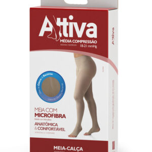 MEIA CALCA PONTEIRA ABERTA FEMININA NATURAL - TAMANHO G
