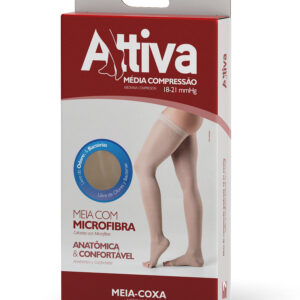 MEIA COXA PONTEIRA ABERTA FEMININA NATURAL  - TAMANHO M